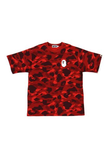 BAPE Color Camo Ape Head Relaxed Fit Tee Red