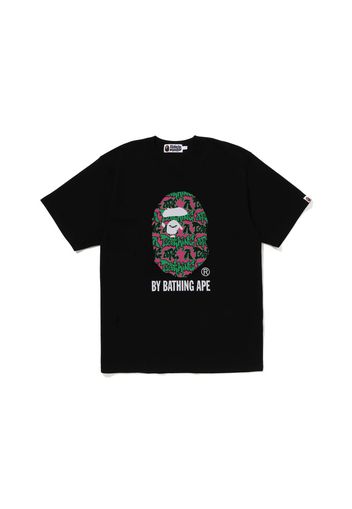 BAPE Graffiti Pattern By Bathing Ape Tee Black