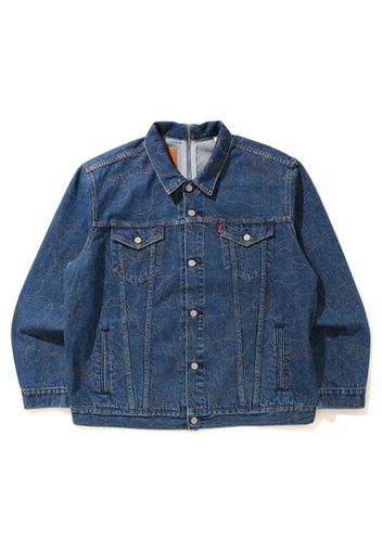 BAPE x Levi's Camo Trucker Jacket (Japan Exclusive) Light Indigo