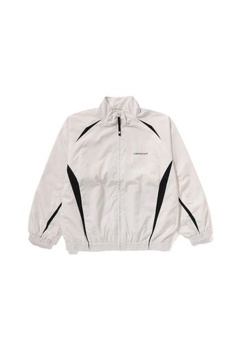 BAPE Bathing Ape Logo Nylon Track Jacket Ivory