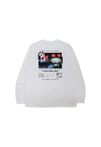 BAPE Time To Sleep Relaxed Fit L/S Tee White