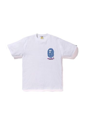 BAPE City Hong Kong Outline Tee White