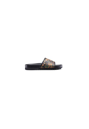 BAPE x MCM Camo Slide Sandals Brown