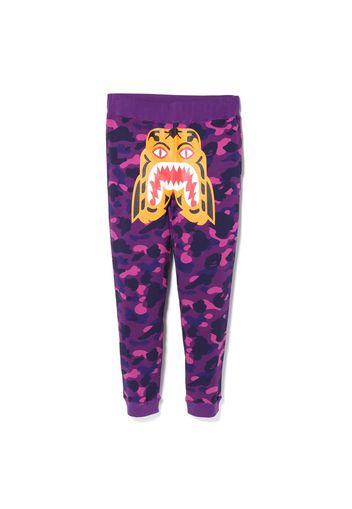 BAPE Color Camo Tiger Slim Sweat Pants Purple