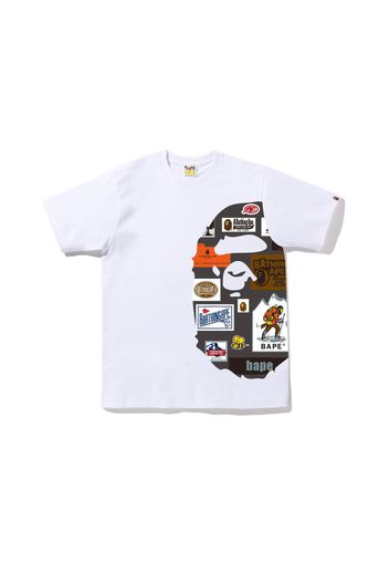 BAPE Multi Label Side Big Ape Head Tee White