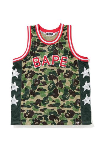 BAPE ABC Basketball Tank Top Green