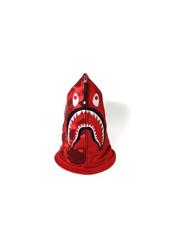 BAPE Color Camo Shark Face Mask Red