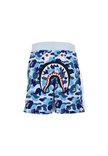 BAPE Big ABC Camo Shark Sweat Shorts Blue