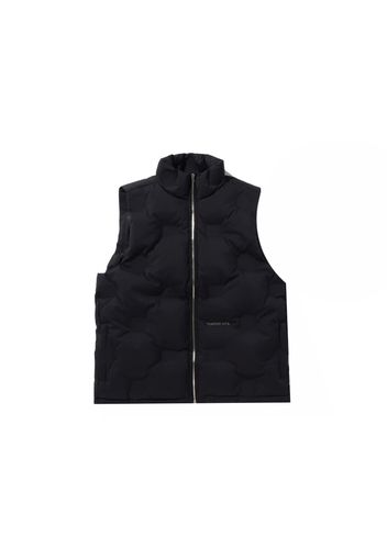 BAPE Debossed Monogram Puffer Down Vest Black