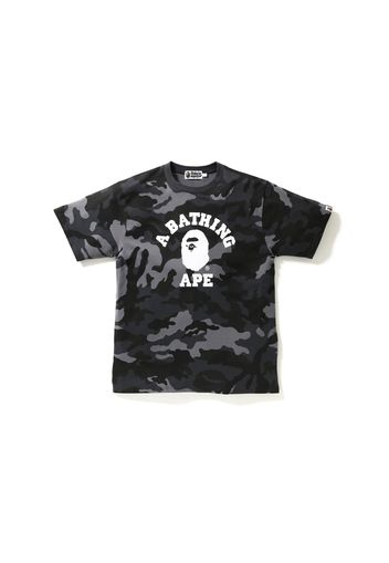 BAPE Woodland Camo College Tee Black