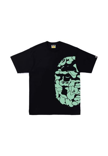 BAPE Text Code Camo Side Big Ape Head Tee Black