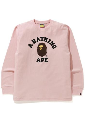 BAPE College L/S Tee (FW20) Pink