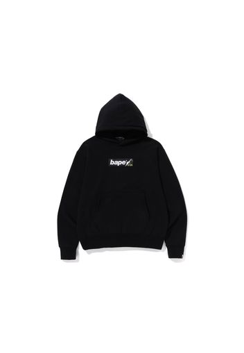 BAPE Smooth Logo Relaxed Fit Hoodie Black