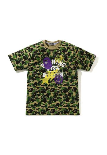 BAPE ABC Camo Multi Print Tee Green