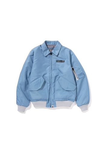 BAPE Honeycomb Ripstop Bomber Jacket Blue