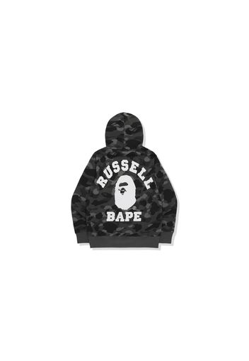 BAPE x Russell Color Camo College Pullover Hoodie Black