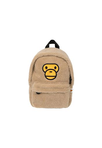 BAPE All Baby Milo Mini Faux Fur Backpack Beige