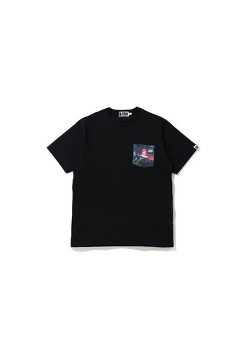 BAPE Neon Tokyo Pocket Tee Black