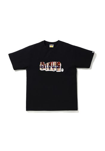 BAPE Check A Bathing Ape Logo Tee Black/Red