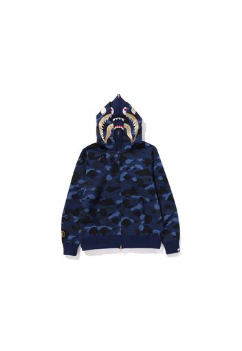 BAPE Color Camo Double Shark Full Zip Hoodie (SS24) Navy