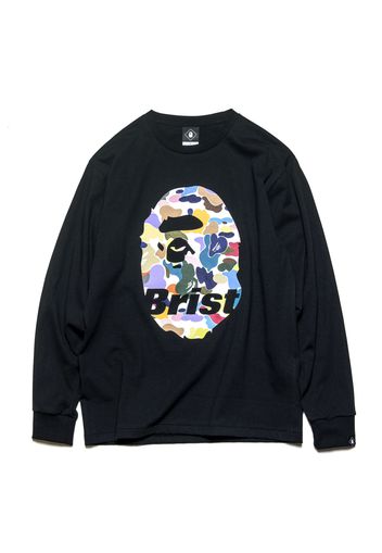 BAPE x F.C.R.B. Ape Head L/S Tee Black