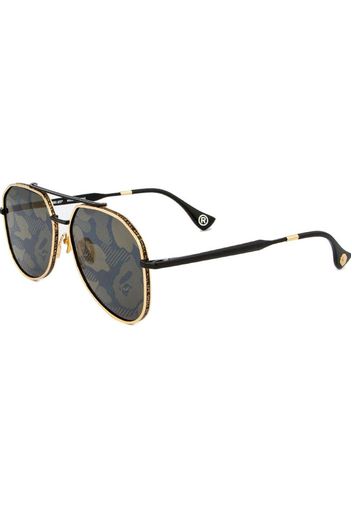 BAPE 5 Sunglasses Black/Gold