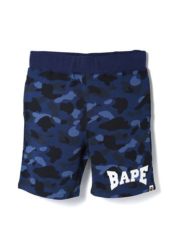 BAPE Color Camo Sweat Shorts Navy