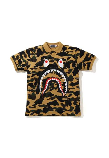 BAPE 1st Camo Shark Polo Yellow