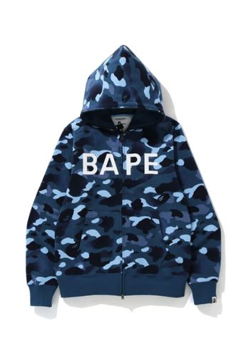 BAPE Gradation Camo Full Zip Hoodie Blue