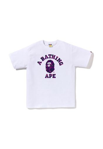 BAPE Color Camo College Tee (SS23) White Purple