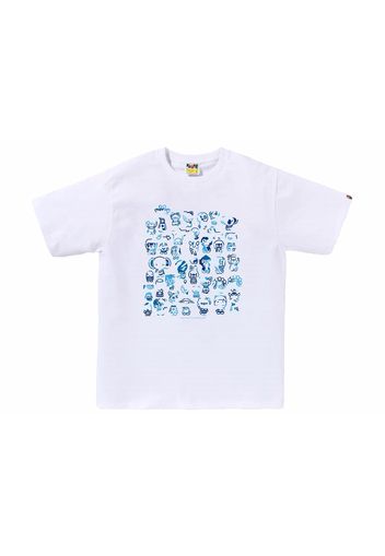 BAPE ABC Camo A To Z Tee White/Blue