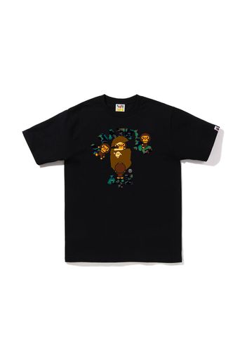 BAPE Thermography College Milo Tee Black