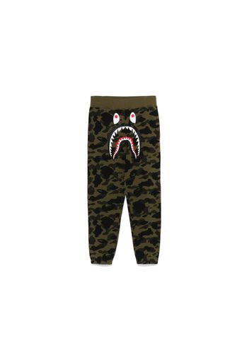 BAPE 1st Camo Wide Fit Shark Sweatpants Green