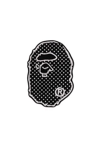 BAPE x Joshua Vides Ape Head Rug Black