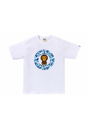 BAPE ABC Camo Milo Busy Works Tee White/Blue