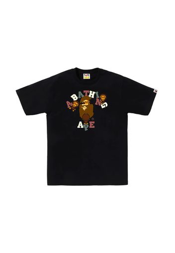 BAPE Colors College Milo Tee Black