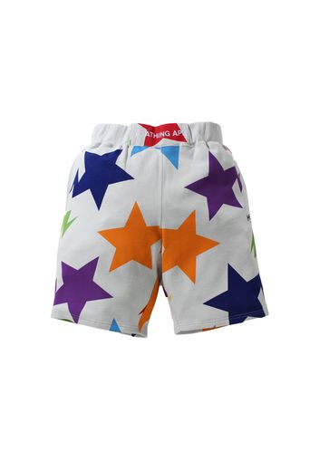 BAPE Sta Pattern Wide Fit Sweat Shorts Multi