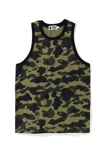 BAPE 1st Camo One Point Tank Top Green