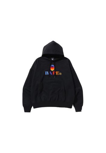 BAPE Embroidery Loose Fit Pullover Hoodie Black