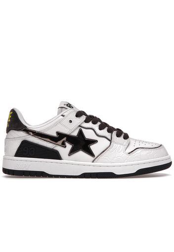 A Bathing Ape Bape SK8 Sta White Silver