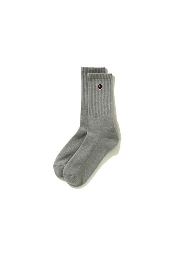 BAPE Ape Head One Point Socks Grey