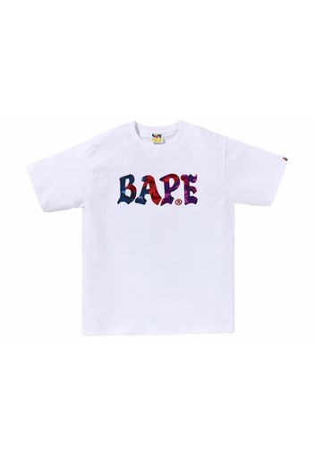 BAPE Color Camo Crazy Bape Logo Tee White