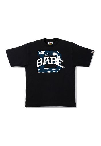 BAPE Stripe ABC Camo Logo Tee Black/Navy