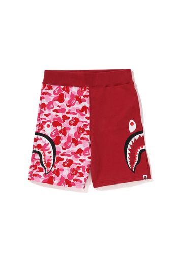 BAPE ABC Camo Side Shark Sweat Shorts Pink/Red