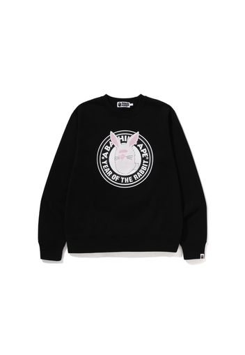 BAPE Year of the Rabbit Ape Head Crewneck Black