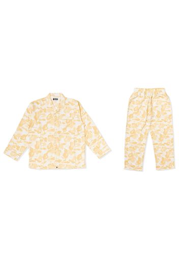 BAPE Valentine Chocolate Camo Pajamas Ivory