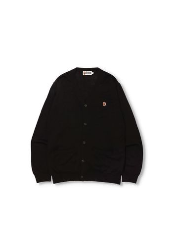 BAPE Ape Head One Point Knit Cardigan Black