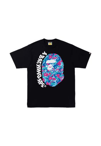 BAPE Marble Camo Ape Head Tee Black