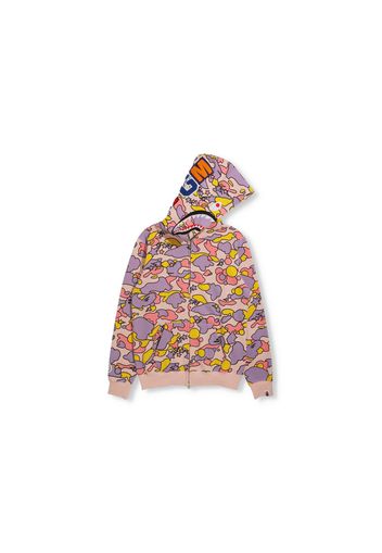 BAPE Women's Sta Camo Shark Full Zip Hoodie Pink