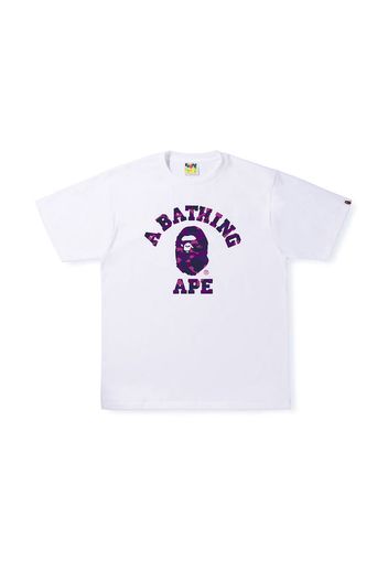 BAPE Color Camo College Tee White Purple